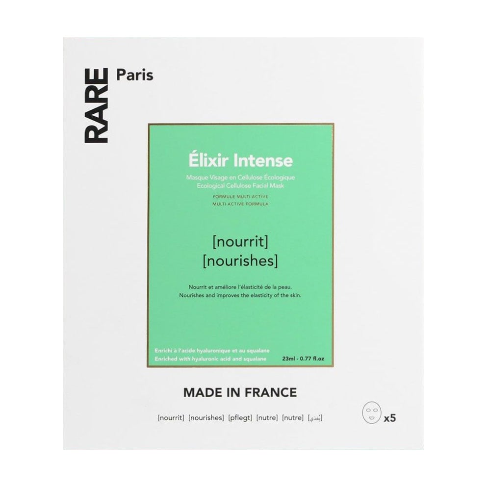 Тканинна маска для обличчя RARE Paris Elixir Intense Nourishing Face Mask Box, 5*23 мл